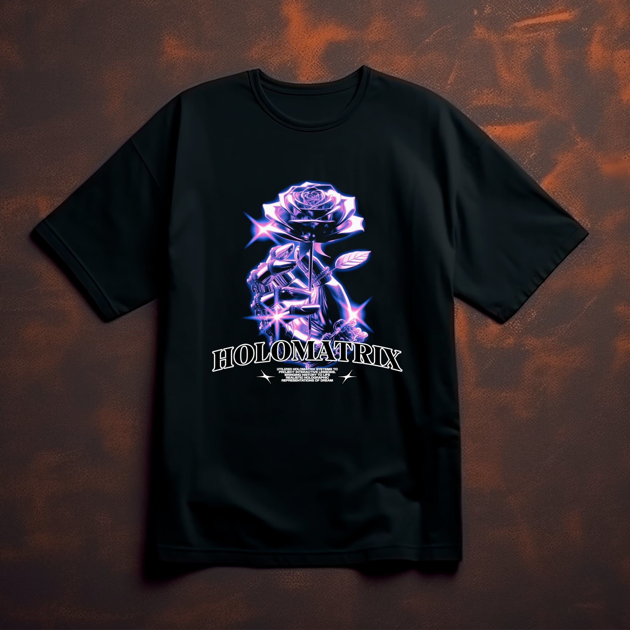 Holomatrix Cyber Rose Graphic Tee