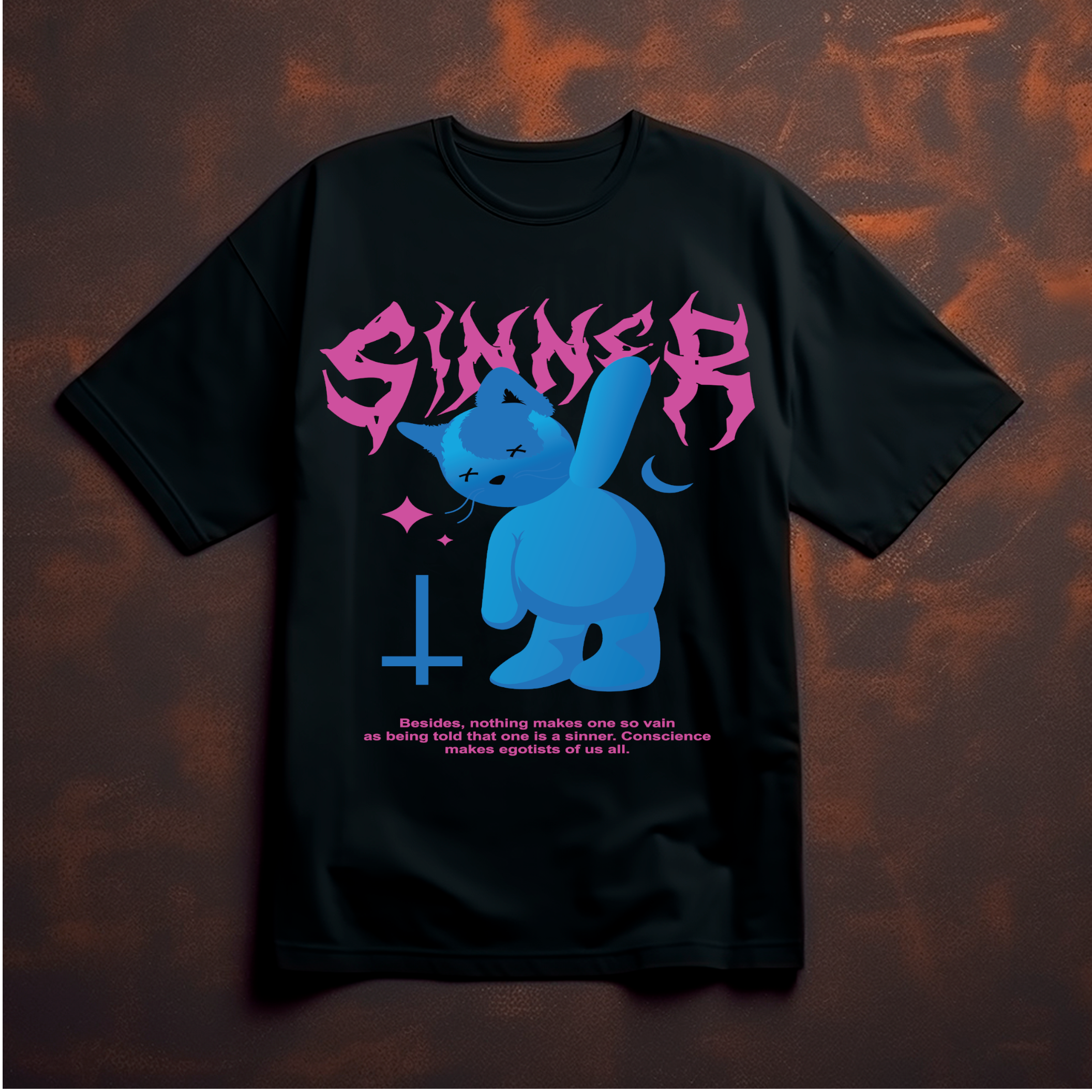 Sinner Cat Graphic Tee