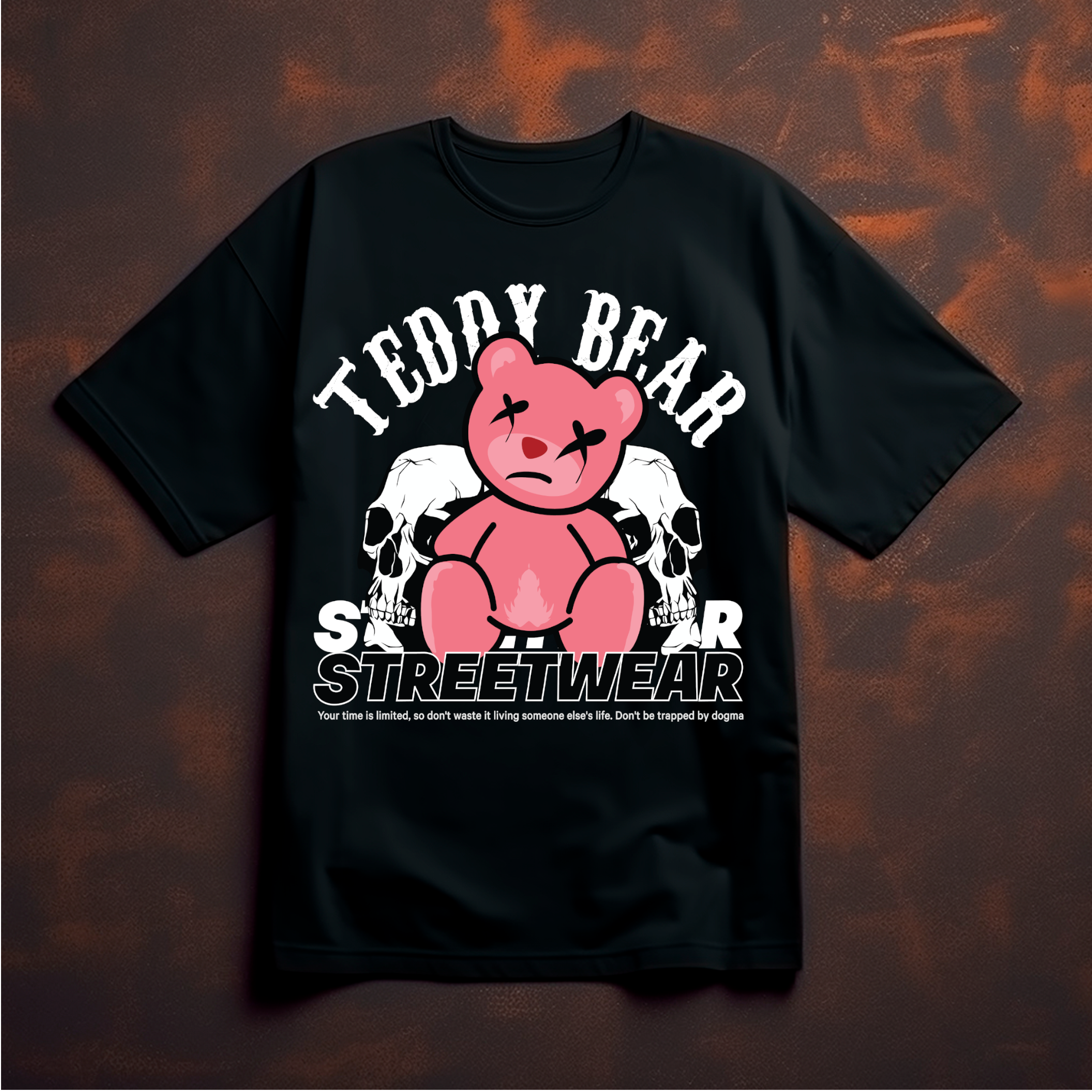 Teddy Streetwear Skull Tee