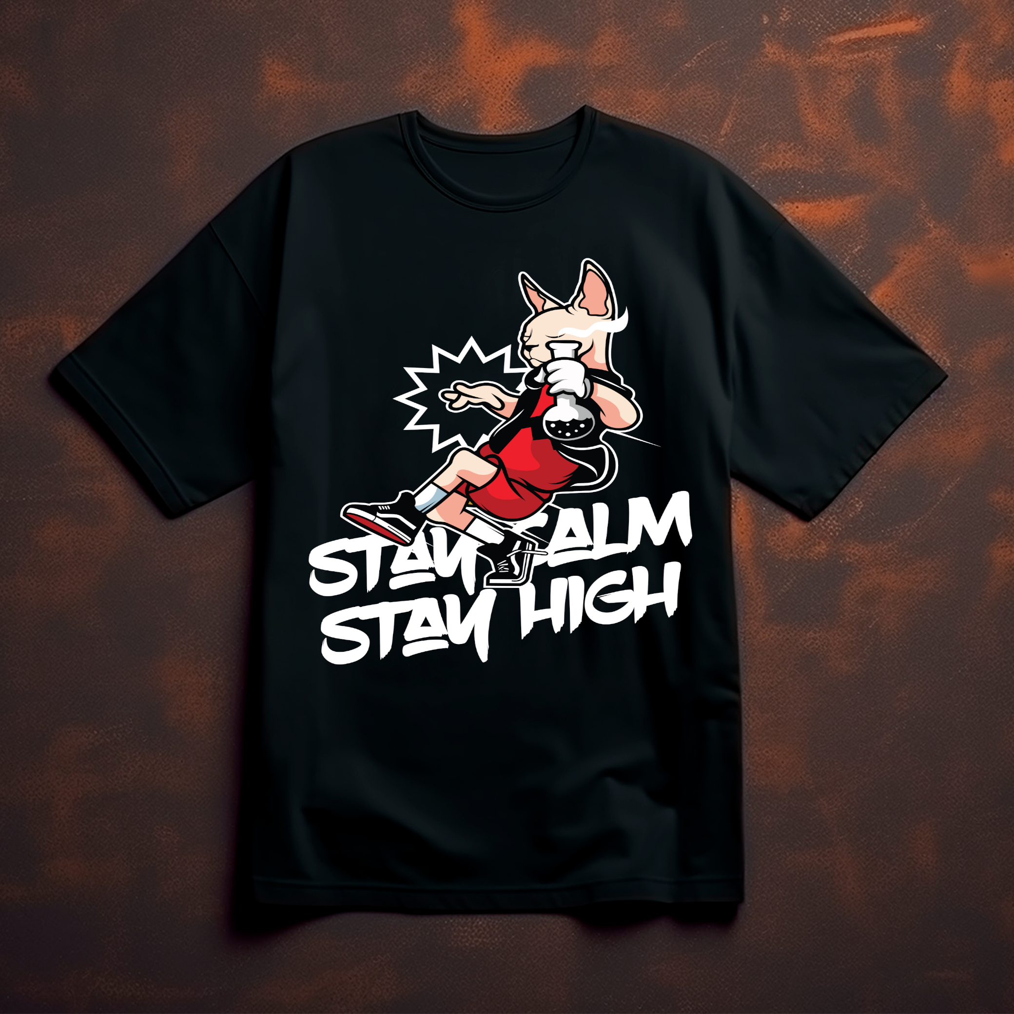 Stay Calm Stay High Graphic Tee